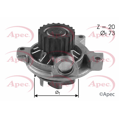 APEC Water Pump for Volkswagen Transporter AJA 2.4 (08/1997-04/2003) Genuine