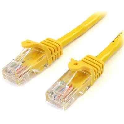 1PC STARTECH.COM 45PATCH3YL 3 ft CAT5e Cable - Yellow Ethernet Cord - Snagless