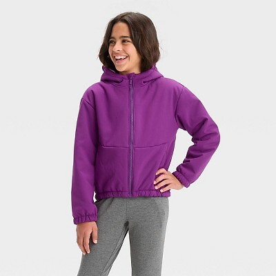 

Куртка из софтшелла с абстрактным рисунком для девочек — All in Motion Purple XS, Not available