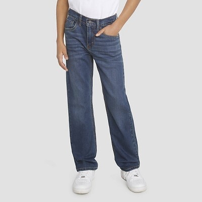 

Джинсы прямого кроя Levis Boys 514, средняя потертость 8, Not available