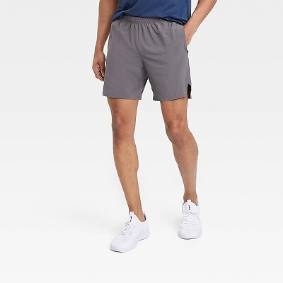 

Мужские шорты для бега без подкладки 7 дюймов — All in Motion Fitness Grey, Серый