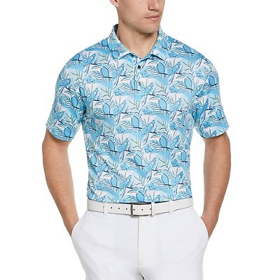 

Мужская рубашка поло Jack Nicklaus Tropical Birds - Синий