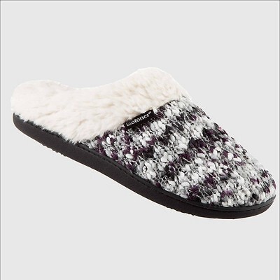 

Isotoner Womens Sweater Knit Amanda Hoodback Slippers - Серый меланжевый
