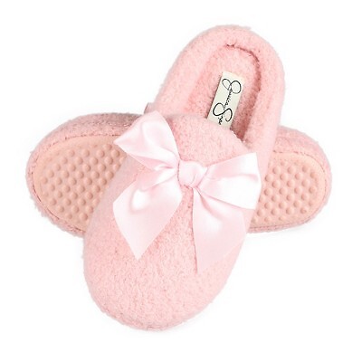 

Jessica Simpson Girls Slip-On Sherpa Clog Slip-On Slip-On Slip-On Slip-On Slip-On Sherpa Clog с атласным бантом - Розовый/Средний
