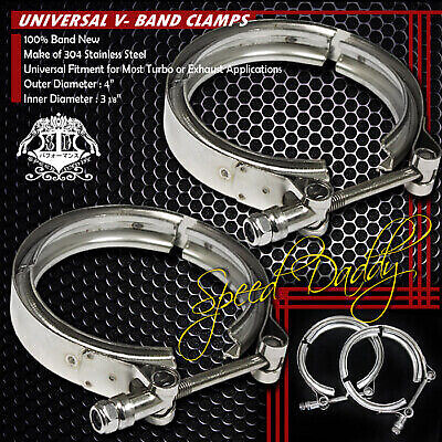 УНИВЕРСАЛЬНЫЕ V-ОБРАЗНЫЕ ЗАЖИМЫ ДЛЯ ВЫХЛОПНЫХ ГАЗОВ ТУРБООХЛАДИТЕЛЯ С ТУРБОНАДДУВОМ ИЗ НЕРЖАВЕЮЩЕЙ СТАЛИ С ЦИНКОВЫМ ПОКРЫТИЕМ 2 X 3