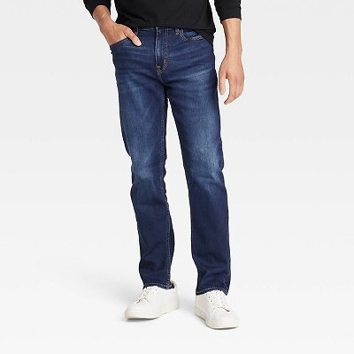 

Джинсы Slim Straight Fit Мужские - Goodfellow - Co Dark Wash