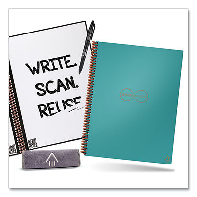 Rocketbook EVRLKCCE Core Smart Notebook, Dotted Rule, Teal Cover, (16) 11 X 8.5
