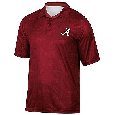 Мужская футболка-поло NCAA Alabama Crimson Tide в тропическом стиле - M