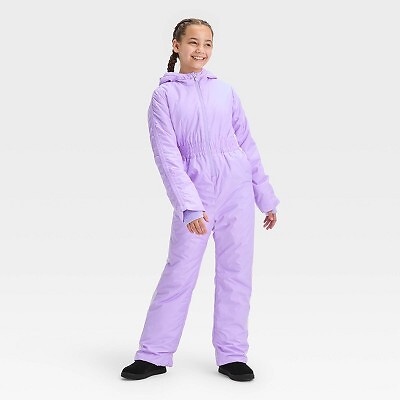 

Однотонный зимний комбинезон для девочек — All in Motion Purple, Фиолетовый