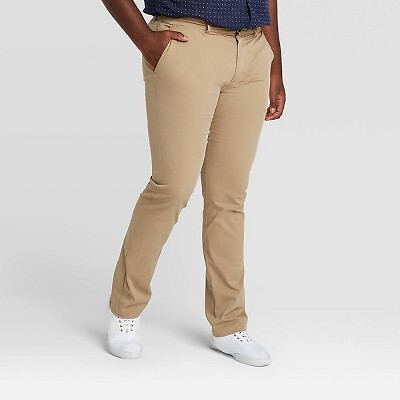 

Мужские брюки чинос Big - Tall Athletic Fit Tech - Goodfellow - Co Beige, Бежевый