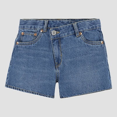 Джинсовые шорты Levis для девочек Mini Mom Waist - Medium Wash 12