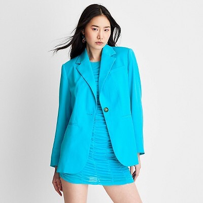 

Женский пиджак оверсайз - Future Collective с Габриэллой Карефа-Джонсон Скай, Синий