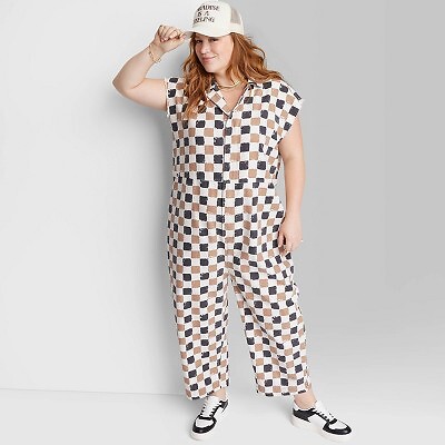 

Женский комбинезон Ascot + Hart в клетку с рисунком —, Not available