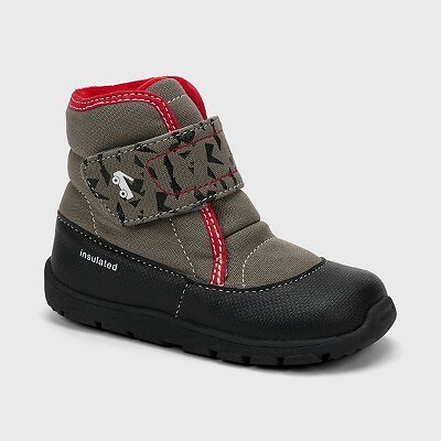 

Зимние ботинки Blake See Kai Run Basics для малышей — черный/красный 4, Black/red