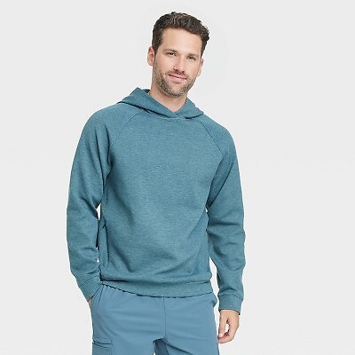 Мужская флисовая толстовка с подкладкой из сетки - All In Motion Blue XL