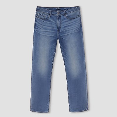 

Мужские джинсы Athletic Fit Big - Tall - Goodfellow - Co светло-голубые, Синий