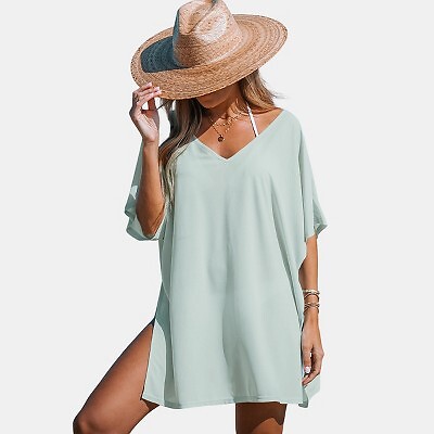 

Женское полупрозрачное платье-прикрытие — Cupshe-L-Mint, Not available