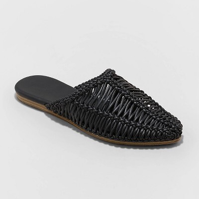 

Женские туфли на плоской подошве Ellen Mule - Universal Thread Black, Черный
