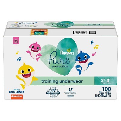 Нижнее белье для тренировок Pampers Pure Protection - Baby Shark - размер 2T-3T - 100ct