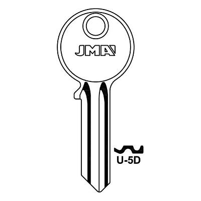2X UNIVERSAL KEY BLANK FOR CUTTING SUITABLE FOR U5D , SILCA UL050 , JMA U-5D