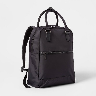 Open Story Women's Tote-Style Commuter Backpack Fits 15'' Laptop RFID Pockets