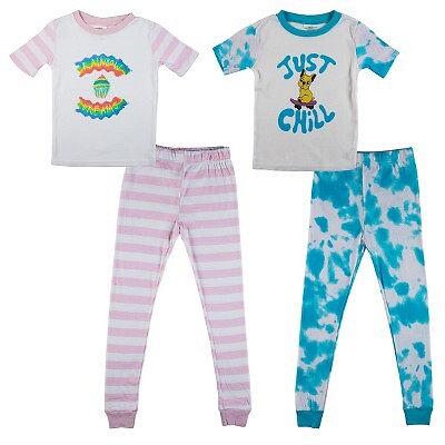 

Набор из 2 штук с короткими рукавами для девочек Just Chill Dog Blue Wash And Rainbow Dreams, Not available