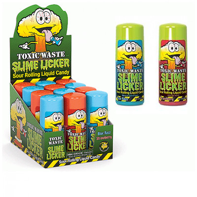 Toxic Waste Slime Licker Version 2.0 Sour Rolling Liquid Candy  2 Fl Oz | Box