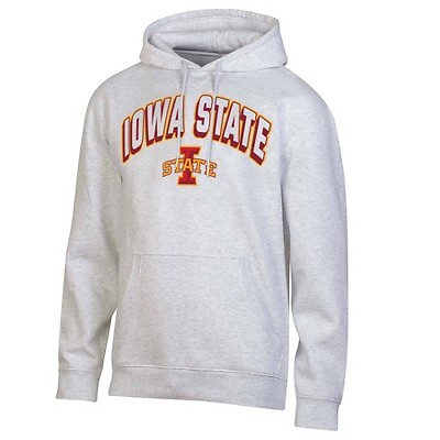 

NCAA Iowa State Cyclones Мужская серая флисовая толстовка с капюшоном, Серый