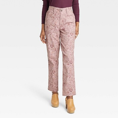 

Женские прямые брюки — Knox Rose Pink Floral, Розовый