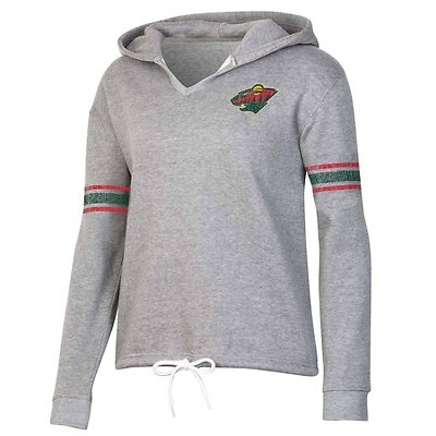 Женская флисовая толстовка с капюшоном NHL Minnesota Wild — L