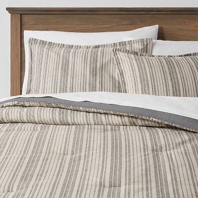 Threshold 7-Piece Comforter & Sheet Set Cotton Blend Lightweight