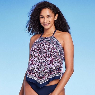 

Женский топ танкини с высоким вырезом - Kona Sol Multi Floral, Not available