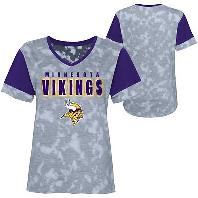 

Модная футболка с коротким рукавом для девочек NFL Minnesota Vikings, Not available