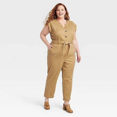 

Женский комбинезон с коротким рукавом — Knox Rose Light Brown