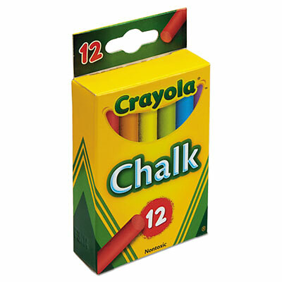 Chalk, Two Each of Six Assorted Colors, 12 Sticks/Box 51-0816  - 1 Each