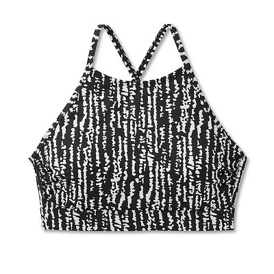 

Топ бикини с высоким вырезом для женщин после мастэктомии - Kona Sol Black, Not available