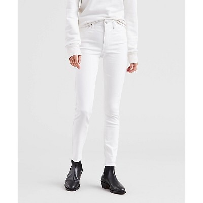 

Женские джинсы-скинни Levis 721 с высокой посадкой - мягкий чистый белый, Soft clean white