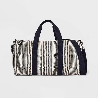 

Полосатая сумка Duffel Weekender Bag - Universal Thread Black, Черный