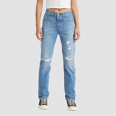 

Женские прямые джинсы Levis 501 с высокой посадкой - Oxnard Athens Crown
