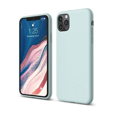 Liquid Silicone Case Cover for iPhone 11 Pro Max [Colour: Mint]