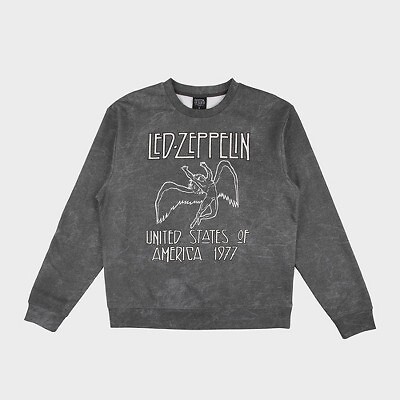 

Мужской пуловер с рисунком Led Zeppelin - Серый