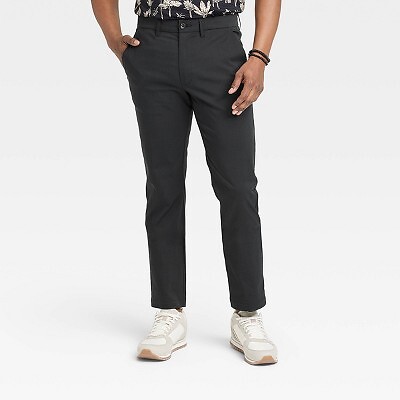 Мужские брюки Slim Fit Tech Chino - Goodfellow & Co, черные 38x32