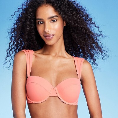 

Жен. Верх бикини на бретельках с легким приподнимающим плечом - Shade - Shore Coral Pink, Розовый