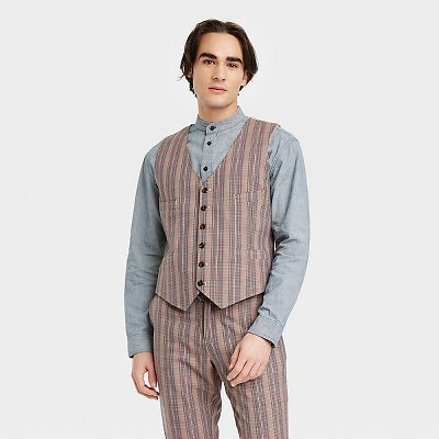 

Жилет Houston White Adult Tailored - Коричневый в клетку