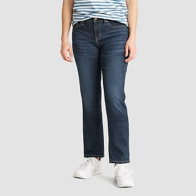 

Женские современные узкие джинсы со средней посадкой DENIZEN from Levis - темно-синие, 2 длинные, Not available
