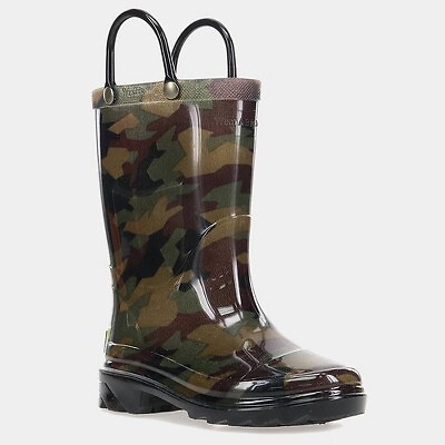 

Резиновые сапоги Western Rain Jerrick Light-Up для мальчиков дошкольного возраста - камуфляж, Not available