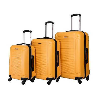 

InUSA Pilot Lightweight Hardside Checked Spinner Набор из 3 предметов для багажа - горчичный, Not available