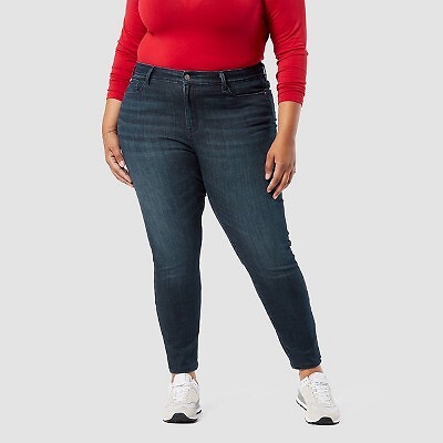 

Женские джинсы-скинни со средней посадкой DENIZEN from Levis Plus Size - Blue Empire, Синий