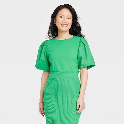 

Женская футболка Puff с коротким рукавом - A New Day Bright Green L, Not available