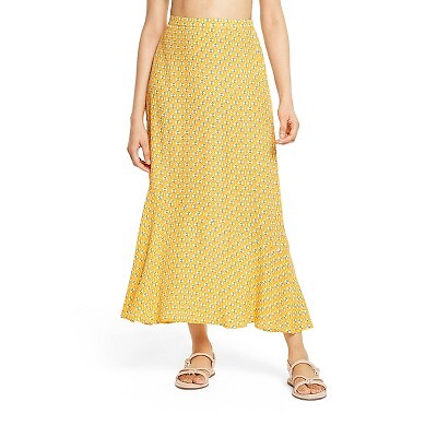

Юбка-миди с принтом Dainty Lotus для женщин - RHODE Желтый/Бирюзовый, Yellow/turquoise